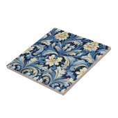  Art Nouveau Floral Tegeltje (Zijkant)