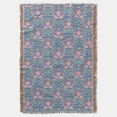 Art Nouveau Floral Throw Blanket Deken (Voorkant Verticaal)