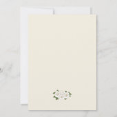 Art Nouveau Floral Vintage Wedding Invitation Kaart (Achterkant)
