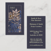 Art Nouveau Floral Visitekaartje (Voorkant / Achterkant)