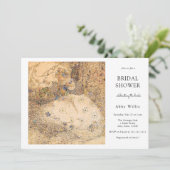  Art Nouveau Floral Vrijgezellenfeest Kaart (Staand voorkant)