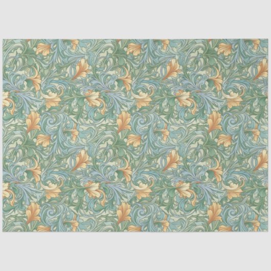 Art Nouveau Floral Wallpaper Design Decoupage Tissuepapier (Voorkant)