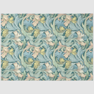 Art Nouveau Floral Wallpaper Design Decoupage Tissuepapier