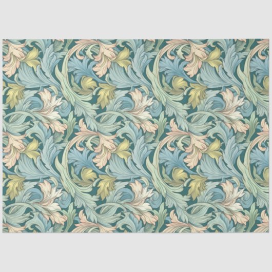 Art Nouveau Floral Wallpaper Design Decoupage Tissuepapier (Voorkant)