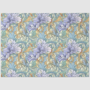 Art Nouveau Floral Wallpaper Design Decoupage Tissuepapier