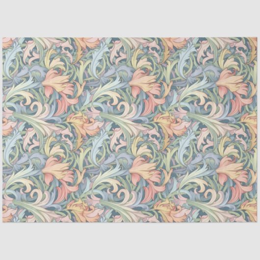 Art Nouveau Floral Wallpaper Design Decoupage Tissuepapier (Voorkant)