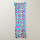 Art Nouveau Floral Waterverf Pattern Body Pillow Lichaamskussen (Achterkant (Verticaal))