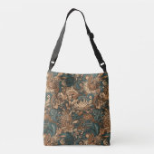 Art Nouveau Floral Weaves Crossbody Tas (Achterkant)