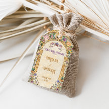 Art Nouveau Floral Wedding Bedankt