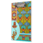 Art nouveau florale  textielkunst verneuil klembord (Links)