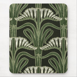 Art Nouveau Flower Design - Mousepad Muismat