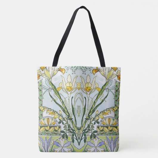 Art Nouveau Flower Garden Tote Bag (Voorkant)