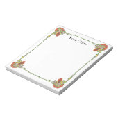 Art Nouveau flower-grens Notitieblok (Linkerzijde)