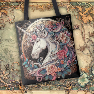 Art Nouveau Flowing Lines of Beauty Tote Bag