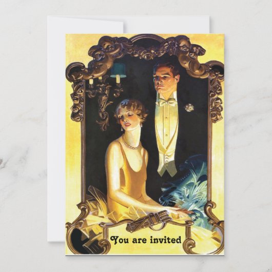 Art Nouveau-formeel maatwerk uit de jaren 20 Kaart (Voorkant)