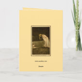  art nouveau foto Happy Birthday, nimf Kaart (Achterkant)