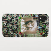 ART NOUVEAU FOTO TEMPLATE BLACK GREEN RED PARELTJE Case-Mate iPhone CASE (Achterkant (horizontaal))
