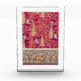 Art nouveau fox fazant Foxglove verneuil Fotoblokken