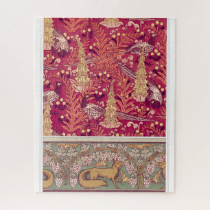 Art nouveau fox fazant Foxglove verneuil Legpuzzel