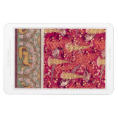 Art nouveau fox fazant Foxglove verneuil Magneet (Horizontaal)