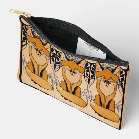 Art Nouveau Foxes Etui (Open)