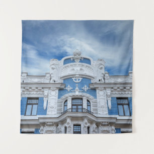 Art Nouveau Fragment: Riga's architectonische deta Wandkleed
