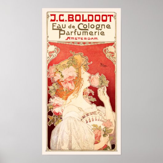 Art Nouveau Fragrance en Rozen Poster (Voorkant)