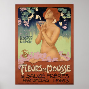 Art-Nouveau France Parfume Ad Poster