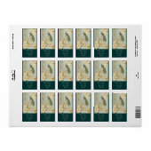 art nouveau frans lily  birdcage peace ock etiket (Full Sheet)