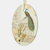 art nouveau frans lily  birdcage peace ock keramisch ornament (Links)