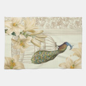 art nouveau frans lily  birdcage peace ock theedoek (Horizontaal)