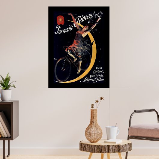 Art Nouveau Franse Fietsadvertentie Poster (Woonkamer 3)