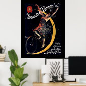 Art Nouveau Franse Fietsadvertentie Poster (Thuiskantoor)
