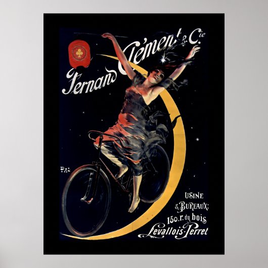 Art Nouveau Franse Fietsadvertentie Poster (Voorkant)