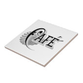  Art Nouveau French Cafe Coffee Tegel Tegeltje (Zijkant)