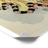 art nouveau French cancan dans ad dans Poster (Hoek)