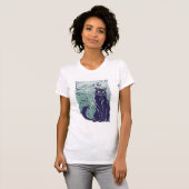 Art Nouveau French Cat Shirt (Voorkant volledig)