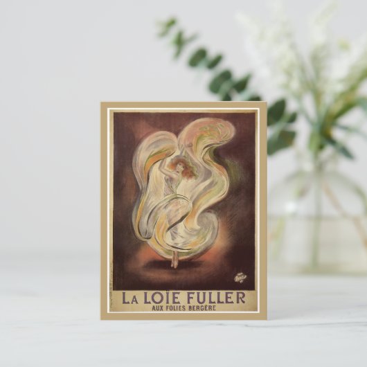  art nouveau French dans & Briefkaart (Staand voorkant)