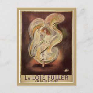 art nouveau French dans & Briefkaart