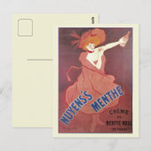 art nouveau French liquor ad Briefkaart (Voorkant / Achterkant)