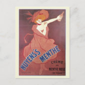 art nouveau French liquor ad Briefkaart (Voorkant)