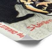 Art nouveau French milk ad, cats, girl Poster (Hoek)