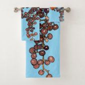 Art Nouveau Frost Druiven Bad Handdoek (Insitu)