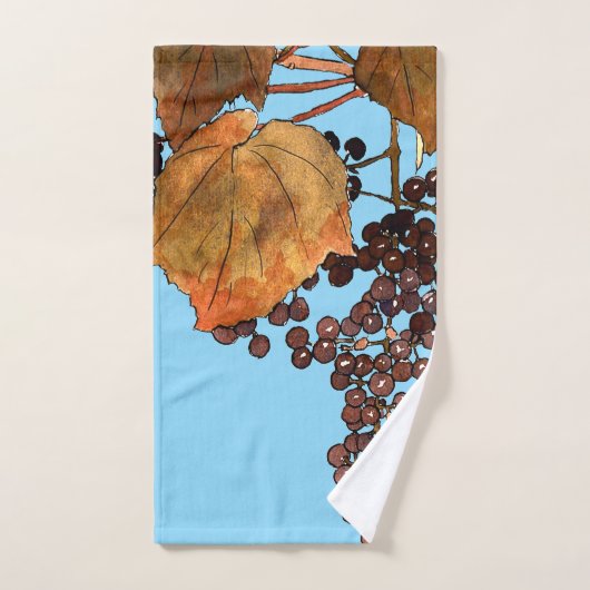 Art Nouveau Frost Druiven Bad Handdoek (Handdoek)