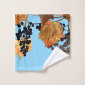 Art Nouveau Frost Druiven Bad Handdoek (Wasdoekje)