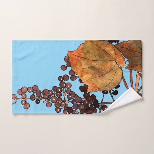Art Nouveau Frost Druiven Bad Handdoek (Handdoek)