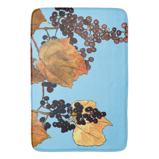 Art Nouveau Frost Druiven Badmat (Voorkant Verticaal)