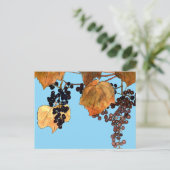 Art Nouveau Frost Druiven Briefkaart (Staand voorkant)