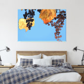 Art Nouveau Frost Druiven Canvas Afdruk (Insitu (Slaapkamer))