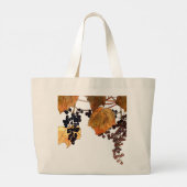 Art Nouveau Frost Druiven Grote Tote Bag (Achterkant)